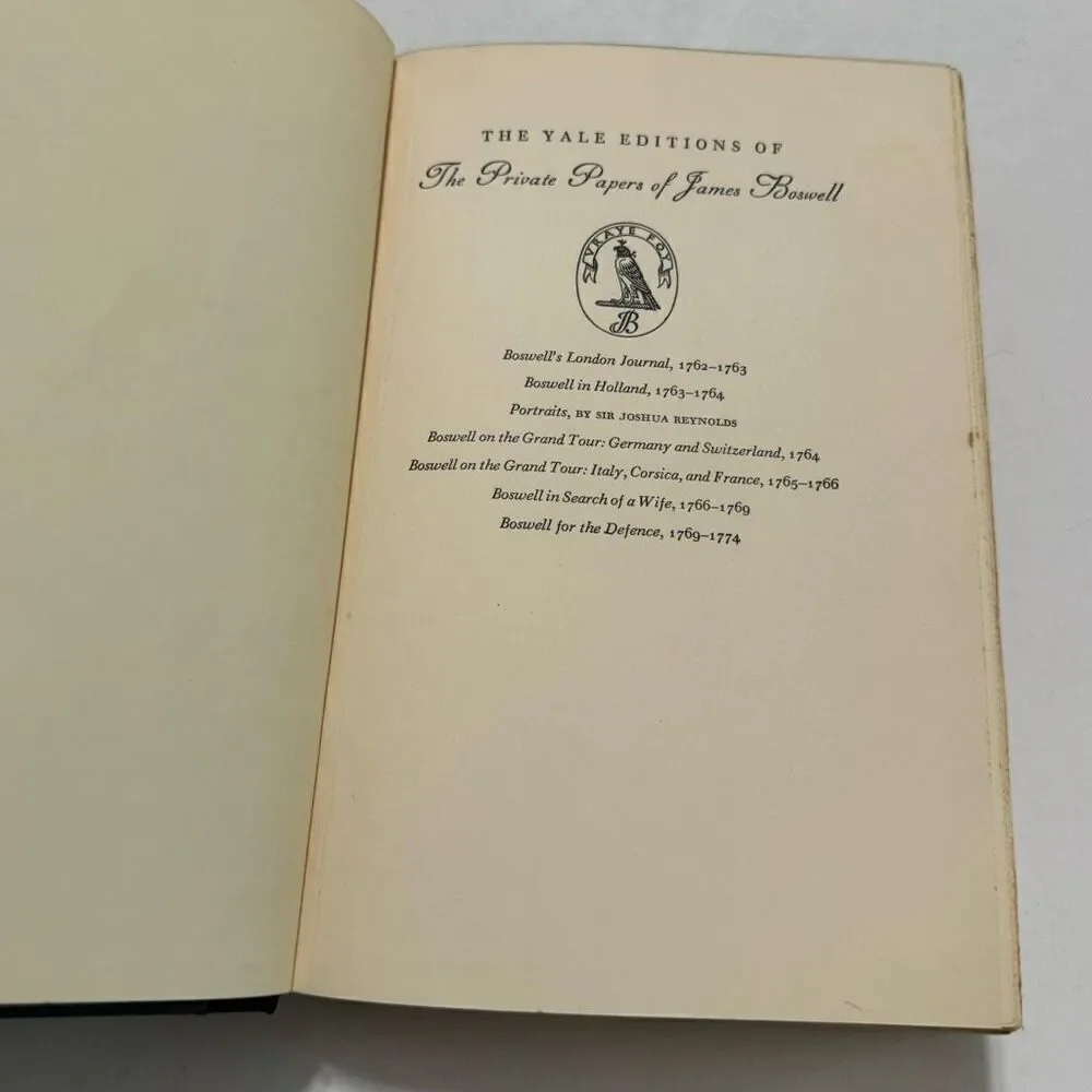 Boswell for the Defence 1769- 1774 edited by William K. Wimsatt Jr. (1959, 1st)